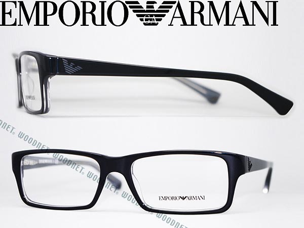 楽天市場 エンポリオアルマーニ めがね Emporio Armani メガネフレーム 眼鏡 ブラック スクエア型 Emp Ea 3003 5055 ブランド メンズ レディース 男性用 女性用 度付き 伊達 老眼鏡 カラー パソコン用pcメガネレンズ交換対応 Woodnet 楽天市場店