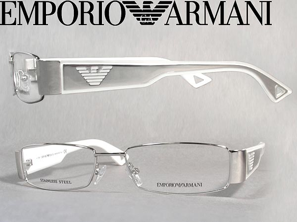 楽天市場 メガネフレーム エンポリオアルマーニ Emporio Armani 眼鏡 めがね シルバー ホワイト Emp Ea 9502 Anu ブランド メンズ レディース 男性用 女性用 度付き 伊達 老眼鏡 カラー パソコン用pcメガネレンズ交換対応 レンズ交換は6 800円 Woodnet 楽天市場店