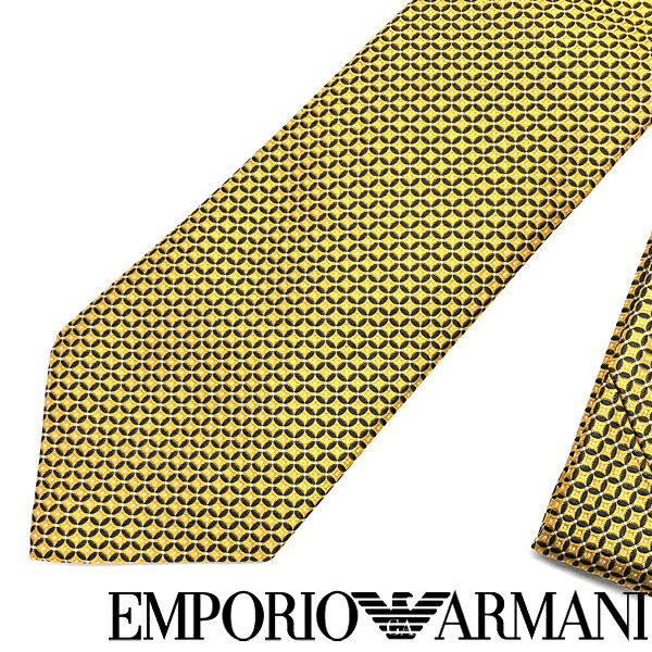 EMPORIO ARMANI ネクタイ エンポリオアルマーニ メンズ シルク オレンジ×グレー×シルバー 【剣先幅：8.5cm】 340282-642-17462 ブランド【ネクタイまとめ買い割引実施中】2点→1,000円off／3点→2,000円off