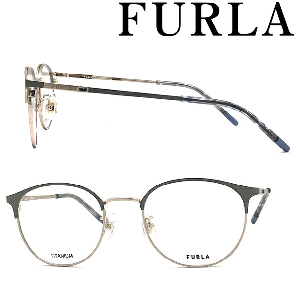 FURLA メガネフレーム フルラ レディース シャーリングホワイトゴールド&times;マットライトチャコールグレー 眼鏡 VFU-613J-0I88 ブランド｜WOODNET　店