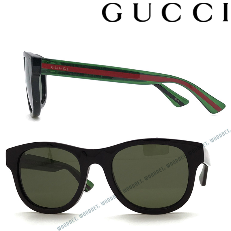 【楽天市場】GUCCI サングラス UVカット グッチ メンズ&レディース グリーンブラック GUC-GG-0003S-002 ブランド