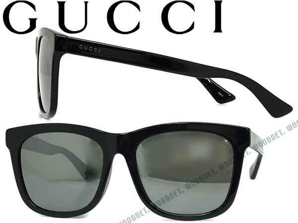 楽天市場 人気モデル Gucci グッチ サングラス Uvカット ブラックミラー メンズ レディース Guc Gg 0057sk 001 ブランド Woodnet 楽天市場店