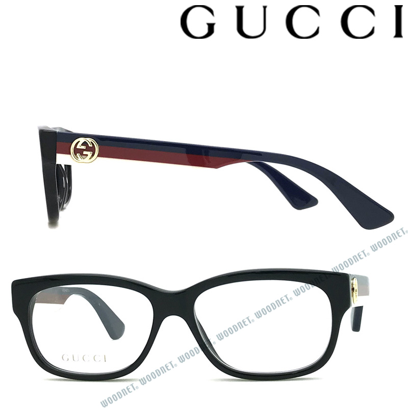 楽天市場 Gucci メガネフレーム グッチ メンズ レディース ブラック 眼鏡 Guc Gg 0278o 001 ブランド Woodnet 楽天市場店