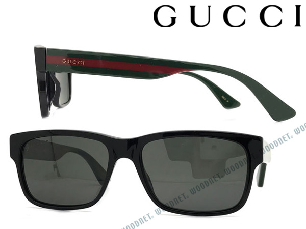 GUCCI サングラス UVカット グッチ ブラック メンズ&レディース サングラス UVカット 偏光レンズ GUC-GG-0340S-002 ブランド