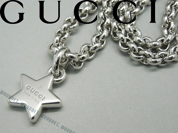 楽天市場 Gucci スターネックレス グッチ シルバー アクセサリー Ybb 0010 ブランド メンズ レディース 男性用 女性用 チョーカー ペンダント Woodnet 楽天市場店