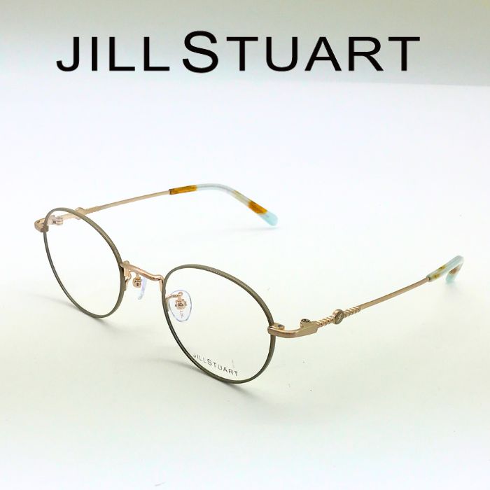 JILL STUART ジルスチュアート メガネフレーム 眼鏡 めがね JS-05-0001-03 ブラッシュライトゴールド×カーキベージュ ブランド レディース 女性用 度付き 伊達 老眼鏡 カラー パソコン用PCメガネレンズ交換対応