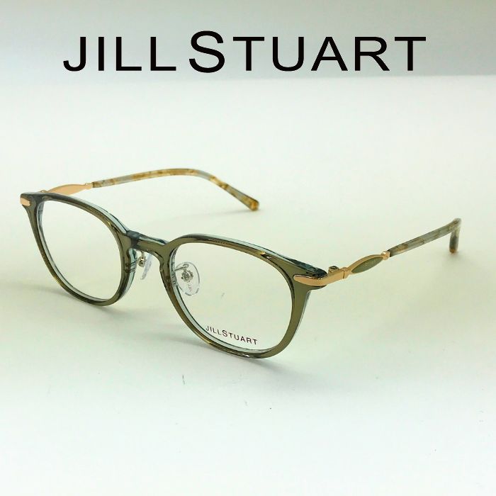 JILL STUART ジルスチュアート メガネフレーム 眼鏡 めがね JS-05-0008-03 カーキ ブランド レディース 女性用 度付き 伊達 老眼鏡 カラー パソコン用PCメガネレンズ交換対応