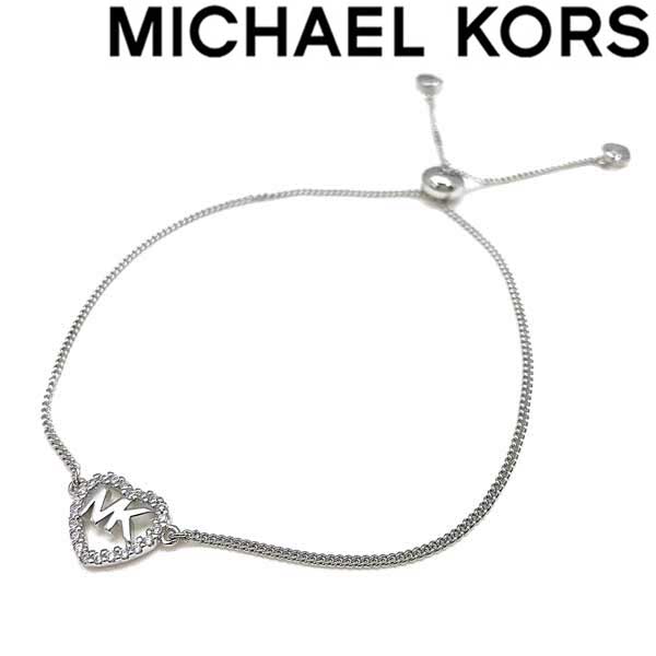 【在庫処分特価】MICHAEL KORS ブレスレット マイケルコース レディース ハート型ロゴ シルバー MKC1242AN040 ブランド