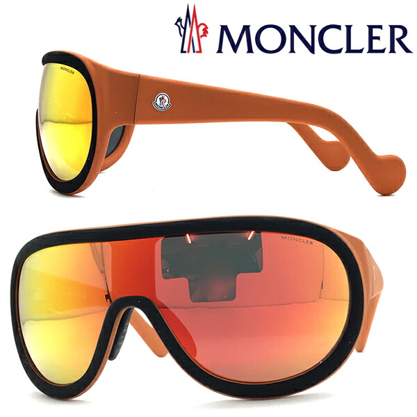 【棚卸し資産取り計らう特価】MONCLER 黒眼鏡 モンク軌跡 メンズ\u0026レディース オレンジ色鏡鑑 00ML-0047-05C ブランド名