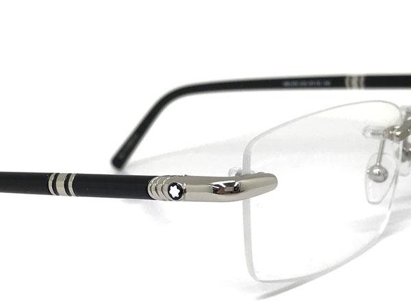 【楽天市場】モンブラン メガネフレーム 眼鏡 MONT BLANC 縁無し/フチ無し シルバー ツーポイント型 めがね MB-0476-016