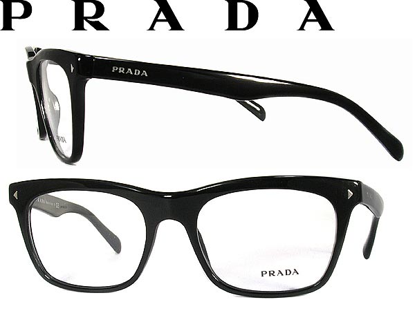 楽天市場 Prada ブラックメガネフレーム プラダ 眼鏡 めがね 0pr 01nv 1ab1o1 ブランド メンズ レディース 男性用 女性用 度付き 伊達 老眼鏡 カラー パソコン用pcメガネレンズ交換対応 レンズ交換は6 800円 Woodnet 楽天市場店