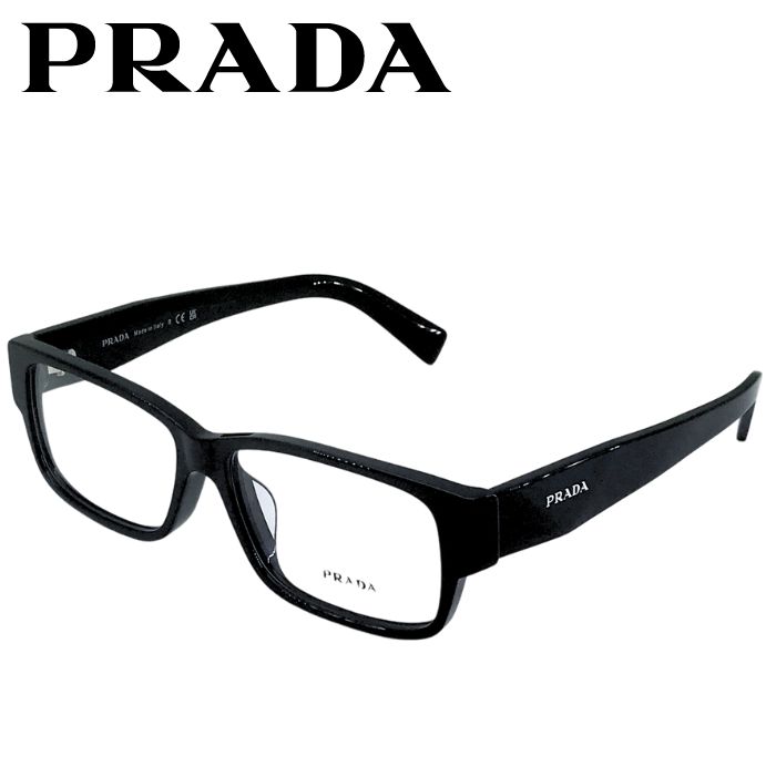 PRADA メガネフレーム プラダ 眼鏡 めがね ブラック prb09vf-16k101 ブランド/メンズ&レディース/男性用&女性用/度付き・伊達・老眼鏡・カラー・パソコン用PCメガネレンズ交換対応 27,235円
