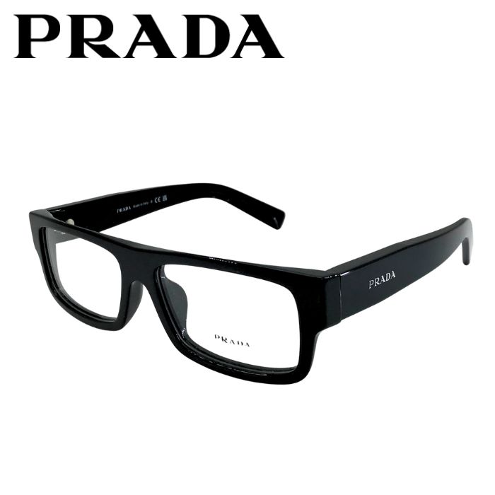 PRADA メガネフレーム プラダ 眼鏡 めがね ブラック 黒 prd06vf-16k101 ブランド/メンズ&レディース/男性用&女性用/度付き・伊達・老眼鏡・カラー・パソコン用PCメガネレンズ交換対応｜WOODNET　店