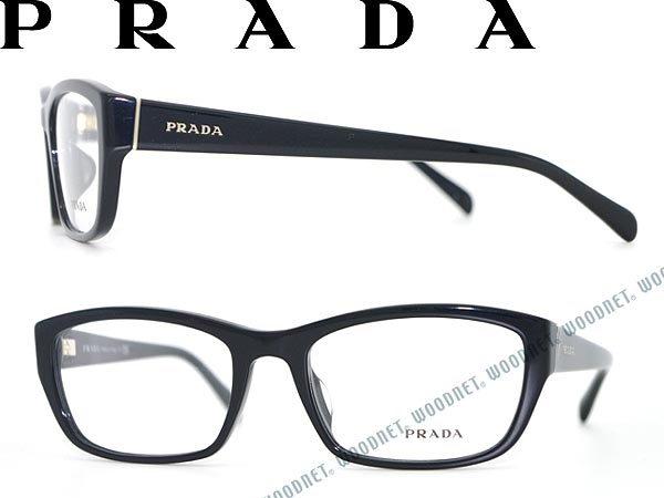 PRADA めがね ブラック プラダ メガネフレーム 眼鏡 PR-18OVA-1AB1O1 WN0054 ブランド/メンズ&amp;レディース/男性用&amp;女性用/度付き・伊達・老眼鏡・カラー・パソコン用PCメガネレンズ交換対応