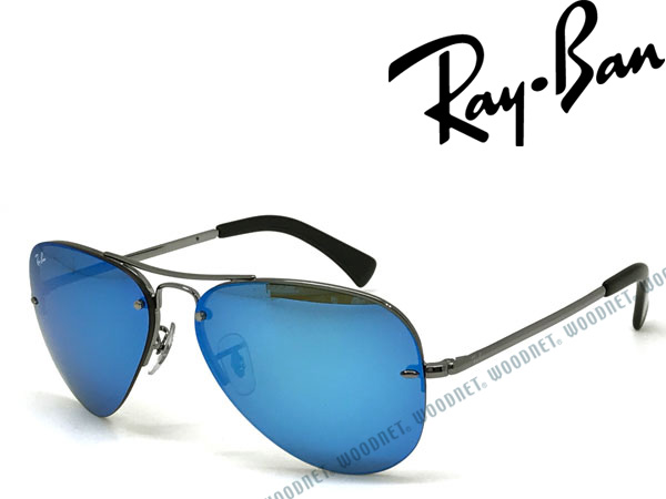 Rayban レイバン サングラス ブルーミラー ティアドロップ 0rb 3449 004 55 ブランド メンズ レディース キーケース ネックレス 男性用 女性用 デニム 紫外線uvカットレンズ ドライブ 釣り アウトドア おしゃれ Woodnet 店 プレゼント用ラッピング対応 Since 01