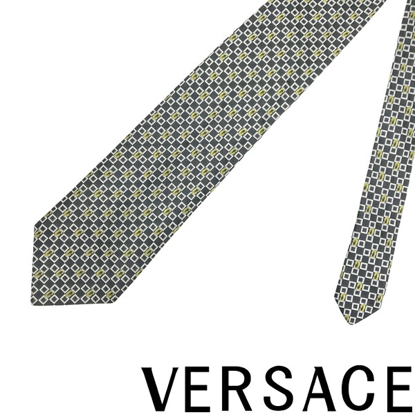 VERSACE ネクタイ グレー ブラック シルバー ペイズリー柄 花柄 楽天市場】ヴェルサーチ ネクタイ VERSACE ICR7001 IT00156
