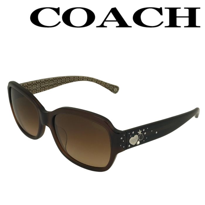 【美品】コーチ　カサンドラ　サングラス　グラデーションレンズ　花柄フレーム　黒 楽天市場】【中古】COACH コーチ サングラス カサンドラ