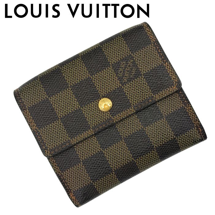 【中古】LOUIS VUITTON ルイヴィトン 三つ折り財布【非常に良い】N61652 ポルトフォイユエリーズ ダミエ ブラウン 小銭入れ 小さめ 男性用 女性用 メンズ レディース ブランド r-lv-w-j260611-07|WOODNET 店