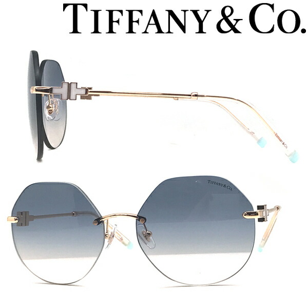 Tiffany Co. サングラス ティファニー レディース グラデーションブルー 縁無し TF3077-616016 ブランド 卸売り