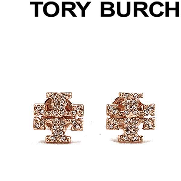 TORY BURCH ピアス トリーバーチ レディース クリスタルロゴ ローズゴールド 53423-696 ブランド｜WOODNET　店
