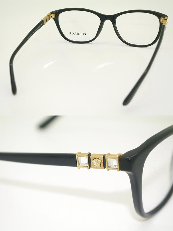 【楽天市場】VERSACE 眼鏡 ブラック ベルサーチ ヴェルサーチェ メガネフレーム めがね 0VE-3213B-GB1 ブランド/メンズ