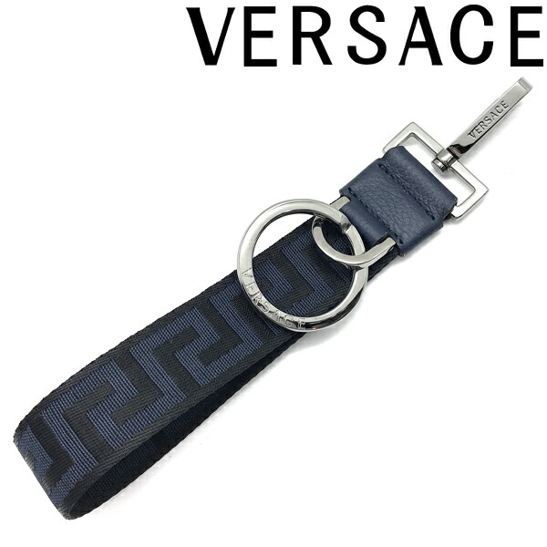 楽天市場】VERSACE キーホルダー キーリング ベルサーチ ヴェルサーチェ【人気モデル】 メンズ&レディース グレカ キー チェーン ブラック×グレー  DPM8442-DNAS3V-1B00L ブランド : WOODNET 楽天市場店