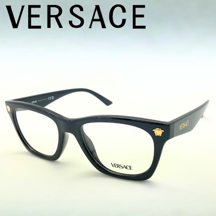 楽天市場】VERSACE 眼鏡 縁無し/フチ無し ゴールド×ブラック
