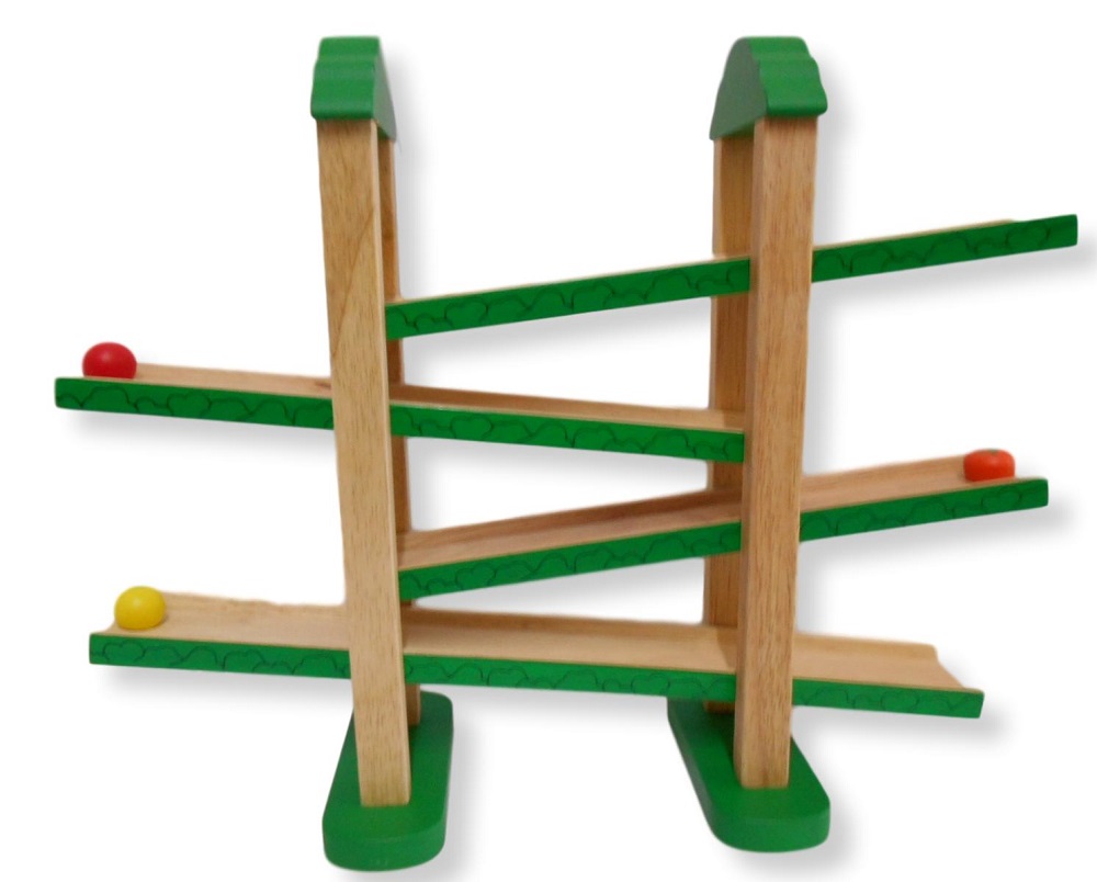 【楽天市場】【名前入り】木のおもちゃ スロープ 繰返し遊べるスロープトイは人気！「森のうんどう会」 エドインター社 出産祝い 1歳 2歳