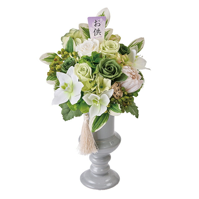 造花　仏花　御供え花　法事　お彼岸　初盆　仏壇　アレンジメント お彼岸やお盆のお供えに 仏花アレンジ 「受注制作」 | iichi 日々の