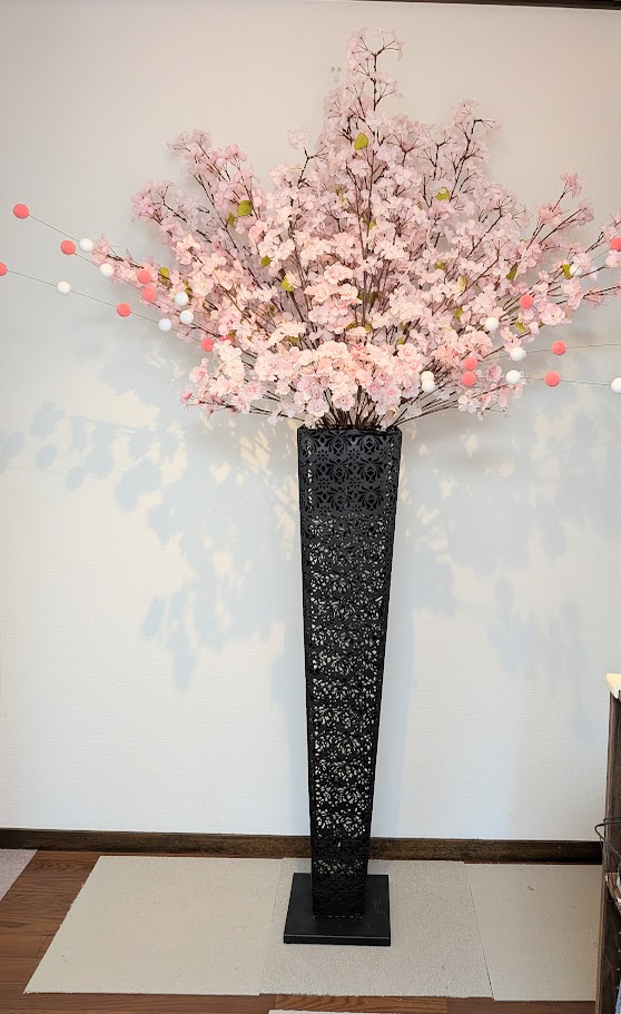 造花  桜大型照明ランプ御花 開店花  高さ250ｃｍ 見せびらかす会 執務室 懐鉄砲店 でき事会場 【触媒製作】貨物輸送無料
