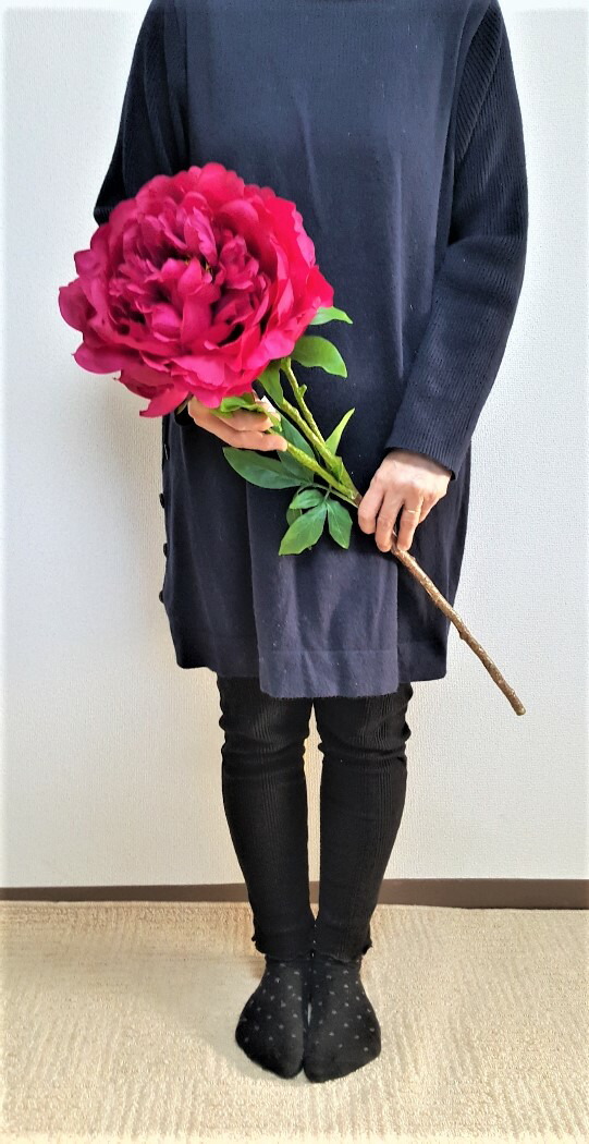 楽天市場 造花 ジャンボピオニー 大きい花 代引き不可 2色よりお選びください 送料無料 造花の専門店 きつつき