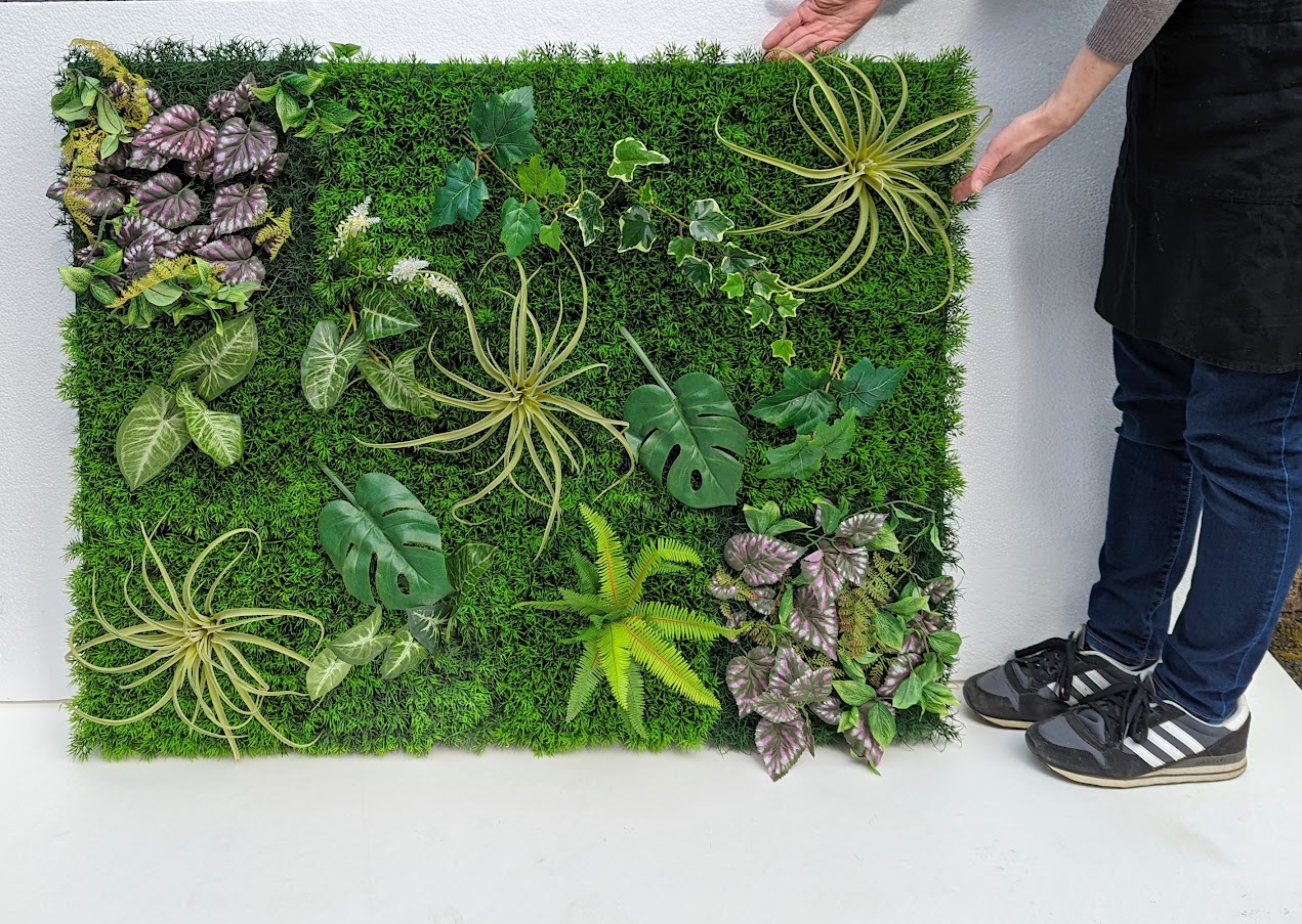 楽天市場】人工観葉植物 壁面緑化 グリーン壁掛け 3タイプよりお選び