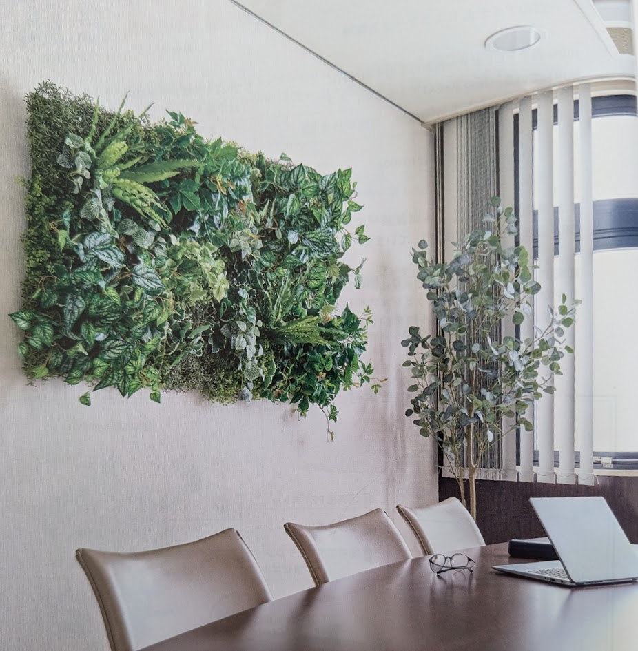人工観葉草木 フェイクグリーン 大型緑であることつや消し 120×75 壁に飾り気のない備え付ける ねじ釘不当てはめる 緑であること飾りもの