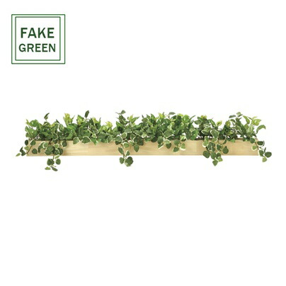 フェイクグリーン 観葉植物 フェイク 人工観葉植物 光触媒 造花 インテリア リアル おしゃれ お祝い 樹 木 室内 玄関 リビング オフィス 部屋 シンプル 抗菌 消臭 観葉樹 　ウッドボックスSL　インテリアグリーン 　(938a150)｜造花の専門店 きつつき 11,880円