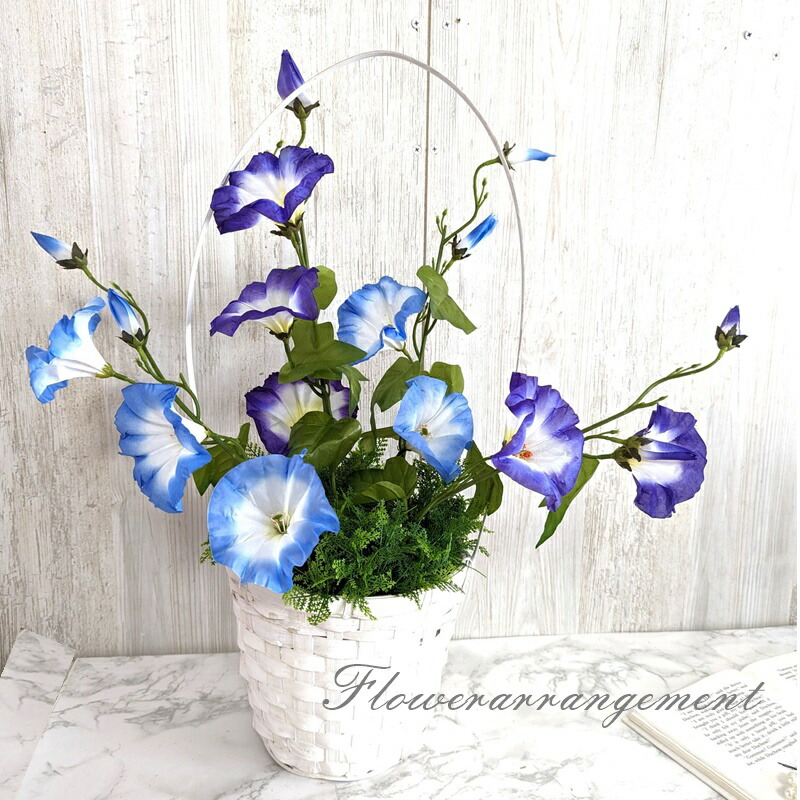 楽天市場】[即日出荷] 朝顔スプレー(開き3輪 つぼみ2個付) 全長