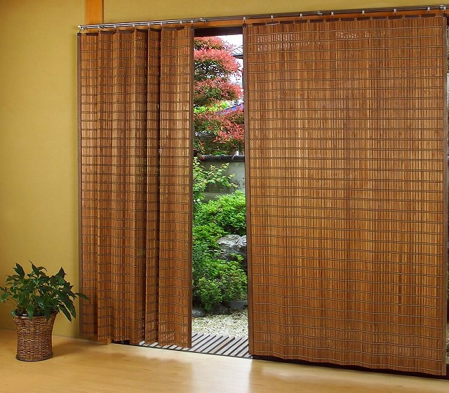 бамбуковые двери гармошка