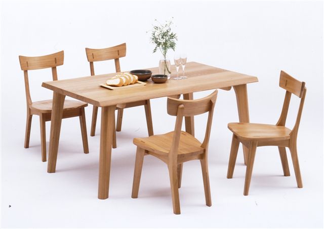 春日 １５０ ダイニングセット 5点【送料無料】02P25jun10 テーブル欠品中｜Wood story