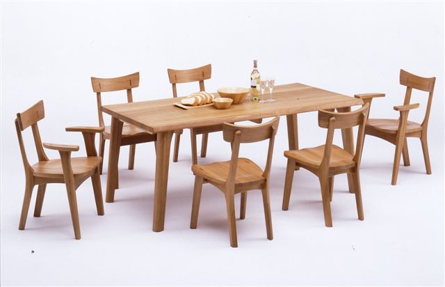 楽天市場】春日 135 ダイニングセット 4点 タモ材 和風モダン