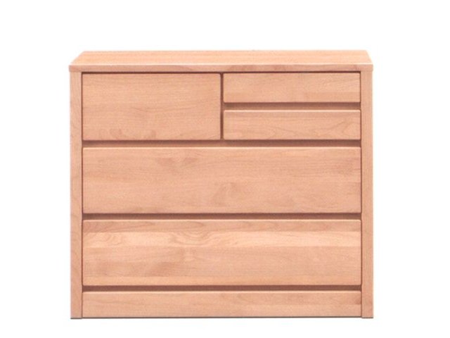 木の風合を生かした自然塗装80−3ローチェスト【送料無料】|Wood story
