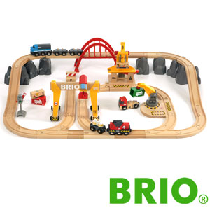 楽天市場】BRIO レール＆ロード 採石セットブリオ 33210 レールセット