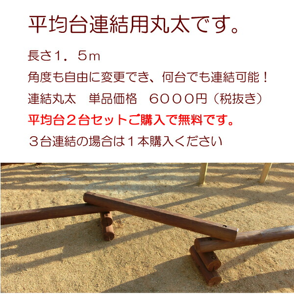楽天市場】【二連】 木製平均台 ブラウン 防腐加工処理済 : 自然