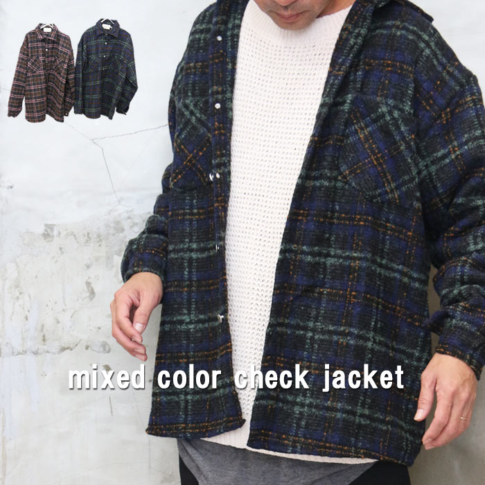楽天市場】バルーン袖チェック柄ビッグシャツジャケット シャツ