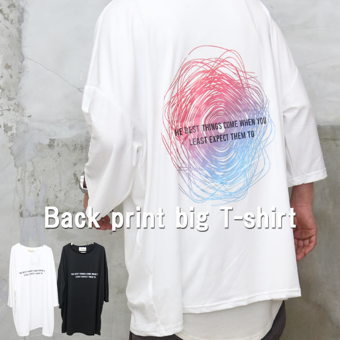 楽天市場】プリントビッグTシャツ メンズ [M便 1/1] tシャツ バック
