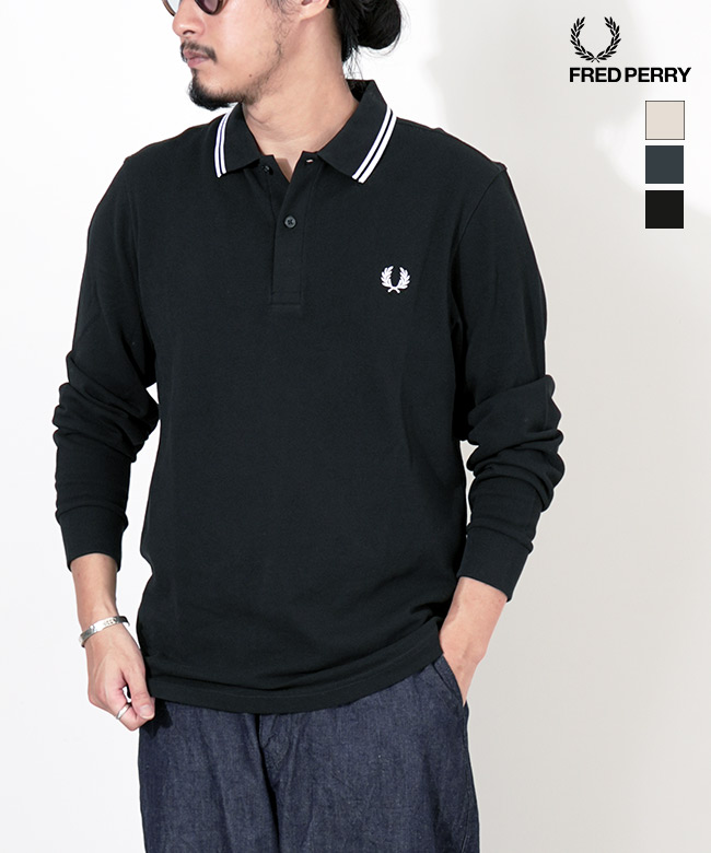 楽天市場】フレッドペリー ポロシャツ FRED PERRY LONG SLEEVE TWIN