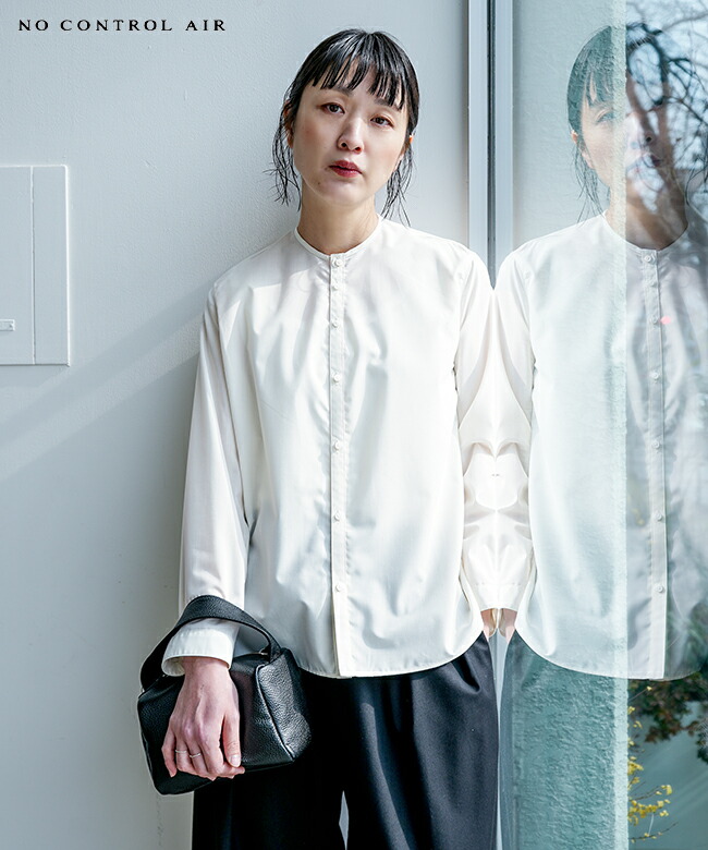 NO CONTROL AIR(ノーコントロールエアー) ノーカラーシャツ LE_NC0304SF NNRGSH トップス ブラウス レディース [LE-NC0304SF]