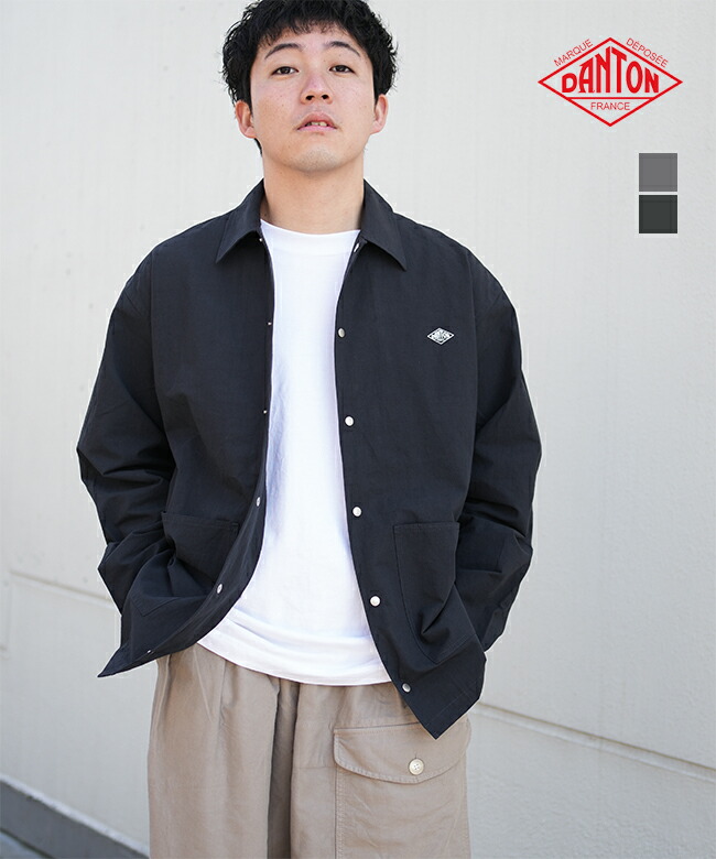 ◇DANTON(ダントン)COTTON LINEN COVERALL SHIRT コットンリネンカバーオールシャツ [DT-B0240WCL]