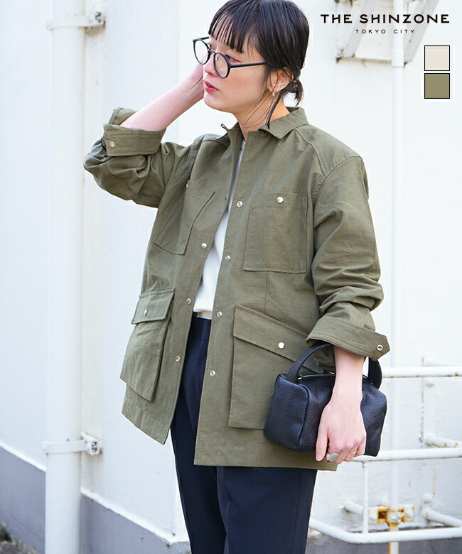【SALE 50%OFF】THE SHINZONE(ザ シンゾーン)SAFARI SHIRT サファリシャツ レディース トップス セール [25SMSBL10]
