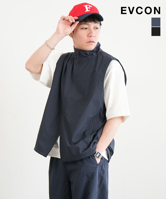 楽天市場】【SALE 50%OFF】[251-91303]EVCON(エビコン) NYLON ZIP UP