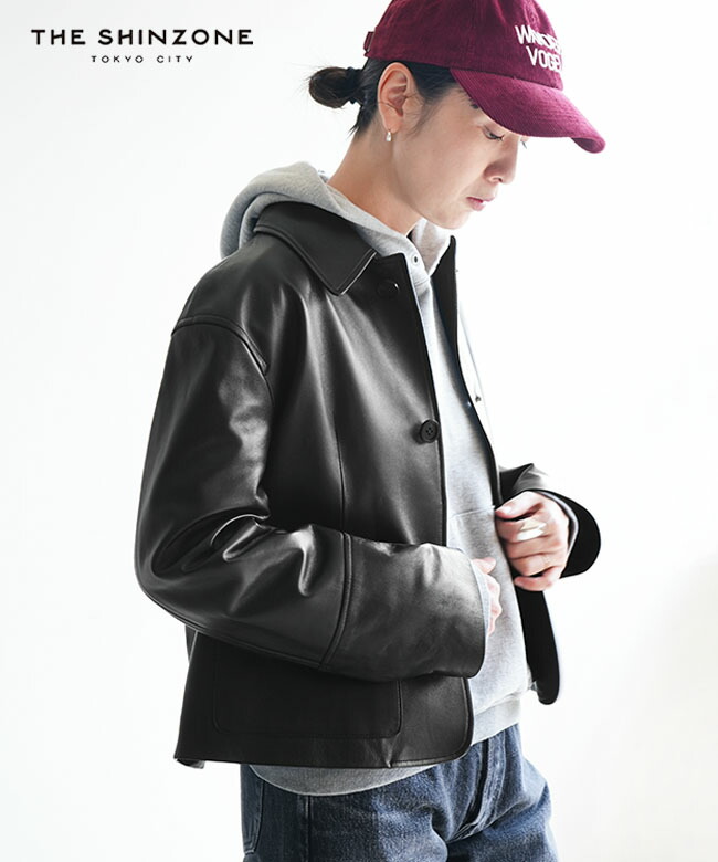 THE SHINZONE(ザ シンゾーン) LEATHER JACKET レザージャケット レディース アウター [25AMSJK05]｜WOODY HOUSE／ウッディーハウス