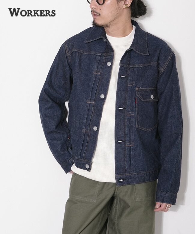 WORKERS(ワーカーズ) Lot 806 XH メンズ デニムジャケット ブルゾン ライトアウター Gジャン 1st ファースト トラッカージャケット [2508IC1]